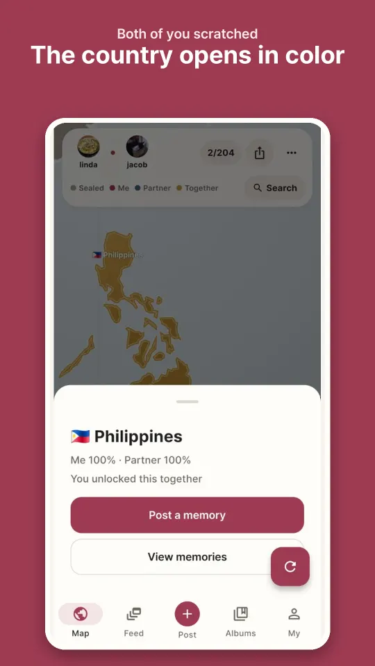 A country waiting for the other person to scratch